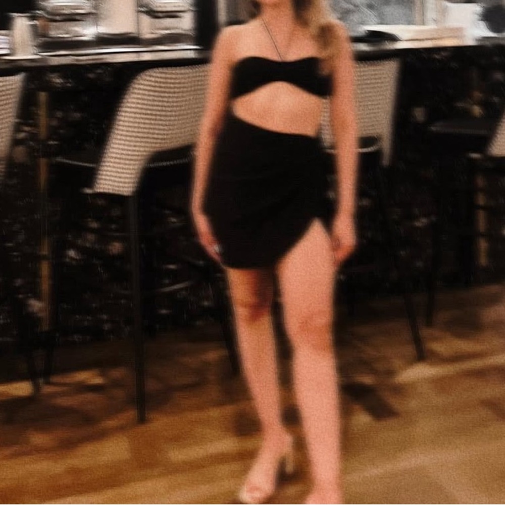 Black Skirt Set